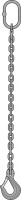 Imbracatura a catena con 1 trefolo di acciaio inox, grado 60,