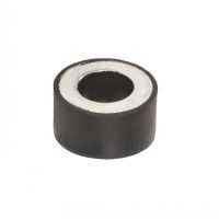 Tampone antivibrazione cilindrico con foro trasversale e 2 rondelle di fissaggio di acciaio o acciaio inox 304, 40 shore,