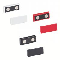 Magnete piatto rettangolare con protezione di plastica,
