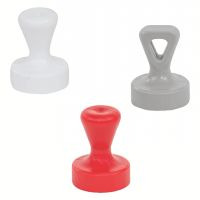Magnete piatto rotondo con protezione e maniglia di plastica,