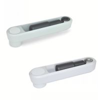 GRAU BESCHICHTETES ALUMINIUM KURBEL MIT KLAPPGRIFF - GRAU BESCHICHTETES ALUMINIUM KURBEL MIT KLAPPGRIFF -