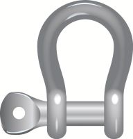 STAINLESS STEEL, GRADE 50 LYRE SHACKLE - STAINLESS STEEL, GRADE 50 LYRE SHACKLE -