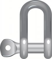 STAINLESS STEEL, GRADE 50 STRAIGHT SHACKLE - STAINLESS STEEL, GRADE 50 STRAIGHT SHACKLE -