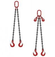 LIFTING 2-STRAND SLING WITH OR WITHOUT SHORTENING HOOKS, GRADE 80, - LIFTING 2-STRAND SLING WITH OR WITHOUT SHORTENING HOOKS, GRADE 80, -