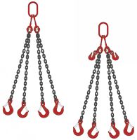 LIFTING 4-STRAND SLING WITH OR WITHOUT SHORTENING HOOKS, GRADE 80, - LIFTING 4-STRAND SLING WITH OR WITHOUT SHORTENING HOOKS, GRADE 80, -