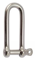 LONG STAINLESS STEEL STRAIGHT SHACKLE - LONG STAINLESS STEEL STRAIGHT SHACKLE -