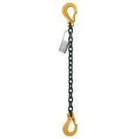 TIE-DOWN CHAIN WITH HOOKS AND SAFETY LATCH, GRADE 80, - TIE-DOWN CHAIN WITH HOOKS AND SAFETY LATCH, GRADE 80, -