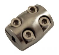 CYLINDRICAL, STAINLESS STEEL CABLE CLAMP - CYLINDRICAL, STAINLESS STEEL CABLE CLAMP -