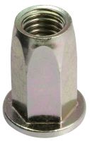 ACERO 400 HBS PASIVADO CON ZINC TUERCA PLANA HEXAGONAL AVELLANADA RIVKLE -