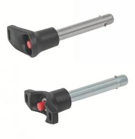 STEEL OR 304 STAINLESS STEEL LOCKING PIN WITH AXIAL LOCK, L- OR T-SHAPE HANDLE, -