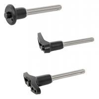 PERNO AUTOBLOCANTE A SFERE DI ACCIAIO INOX 303 O 630 CON IMPUGNATURA IN ALLUMINIO, -