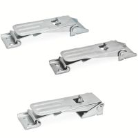 UNSICHTBAR, STAHL ODER EDELSTAHL, STARKE BELASTUNGEN, MIT LOCH FÜR VORHÄNGESCHLOSS FROSCH MIT HAKEN - UNSICHTBAR, STAHL ODER EDELSTAHL, STARKE BELASTUNGEN, MIT LOCH FÜR VORHÄNGESCHLOSS FROSCH MIT HAKEN -