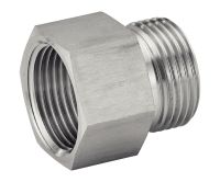 NORME 228-1 INOX 316L ADAPTATEUR FEMELLE ISO 7/1 / MÂLE INTERNATIONAL
