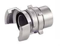 ALUMINIUM DEMI-RACCORD À DOUILLE TARAUDAGE GAZ CYLINDRIQUE, AVEC VERROU JOINT NBR-INOX 316 INTERNATIONAL
