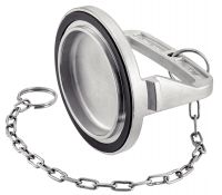 ALUMINIUM BOUCHON À POIGNÉE AVEC CHAÎNETTE JOINT NBR-INOX 316 INTERNATIONAL