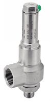 LIQUIDI E GAS ACCIAIO INOX 1.4571 1.4308 VALVOLA DI SICUREZZA PN40 CON SOFFIETTO E SCARICO CANALIZZATO INTERNATIONAL