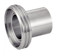 DIN 11864--1, FORME A INOX 316L NEZ FILETÉ À SOUDER INTERNATIONAL