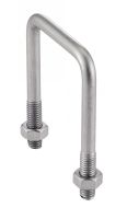 INOX A2 - A4 - ACIER ZN ETRIER FILETÉ POUR TUBE CARRÉ INTERNATIONAL