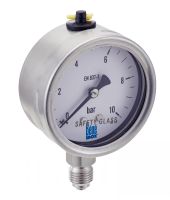 316L MALE BSPP/NPT VERTICAL STAINLESS STEEL DRY PRESSURE GAUGE FITTING INTERNATIONAL