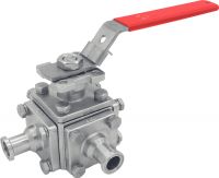 ACERO INOXIDABLE 316L (CF3M), VÁLVULA DE BOLA DE 3 VÍAS EN T CON EXTREMOS CLAMP, DISEÑO HIGIÉNICO, NORMA ASME-BPE, INTERNATIONAL ACERO INOXIDABLE 316L (CF3M), VÁLVULA DE BOLA DE 3 VÍAS EN T CON EXTREMOS CLAMP, DISEÑO HIGIÉNICO, NORMA ASME-BPE, INTERNATIONAL
