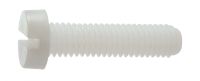 TORNILLOS DE CABEZA PLANA RANURADA NYLON 6.6 - TORNILLOS DE CABEZA PLANA RANURADA NYLON 6.6 -