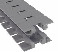 CHAÎNE À PALETTE POUR CONVOYEUR COURBE, MODÈLE TAB STANDARD EN PLASTIQUE (PLUSIEURS MATÉRIAUX DISPONIBLES), INTERNATIONAL,