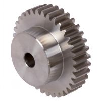 MÓDULO 2.0 - RUEDA CILÍNDRICA RECTA DE ACERO INOXIDABLE DE 16 MM DE ANCHO DE DIENTE - MÓDULO 2.0 - RUEDA CILÍNDRICA RECTA DE ACERO INOXIDABLE DE 16 MM DE ANCHO DE DIENTE -