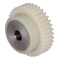 MÓDULO 4.0 - ANCHO DE DIENTE 40MM LLANTA RECTA CILÍNDRICA DE PLÁSTICO CUBO DE ACERO O ACERO INOXIDABLE -