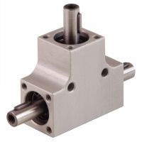 RENVOI D'ANGLE FORME T AVEC ENGRENAGES CONIQUES, MODÈLE MINIATURE, POUR COUPLE ÉLEVÉ, INTERNATIONAL,