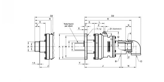 ANWENDUNG WASSER DN-100 DREHGELENKE SERIE 6000 - ANWENDUNG WASSER DN-100 DREHGELENKE SERIE 6000 -