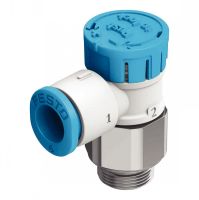 ÉCHAPPEMENT COMPACT VERROUILLABLE RÉGLEUR DE DÉBIT CYLINDRIQUE