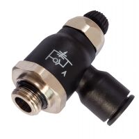 ÉCHAPPEMENT ET VIS EXTÉRIEURE RÉGLEUR DE DÉBIT CYLINDRIQUE