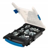 WEIß VERZINKTER STAHL SCHELLENKOFFER MIT 9 MM NICHT PERFORIERTEM BAND - WEIß VERZINKTER STAHL SCHELLENKOFFER MIT 9 MM NICHT PERFORIERTEM BAND -