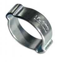 STAHL WEIß VERZINKT DOPPELOHRSCHELLE -