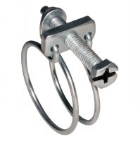 STAHL VERZINKT WEIß DOPPELFADENSCHELLE - STAHL VERZINKT WEIß DOPPELFADENSCHELLE -